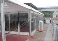 15M Clear Span Aluminum Outdoor Event Tent Designed With Transprent Glass Wall
