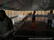 High Quality White PVC Fabric Roof Outdoor Event Tent with Transparent Glass Door