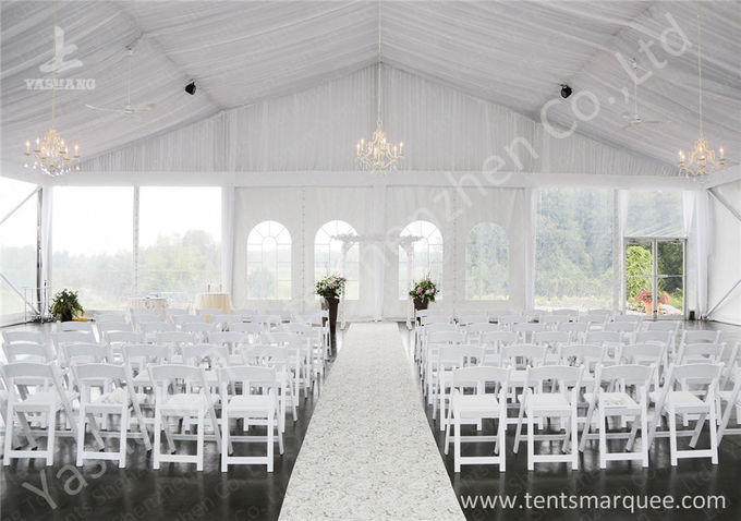 급류 냉담한 PVC 직물 덮개 알루미늄 구조 호화스러운 결혼식 천막